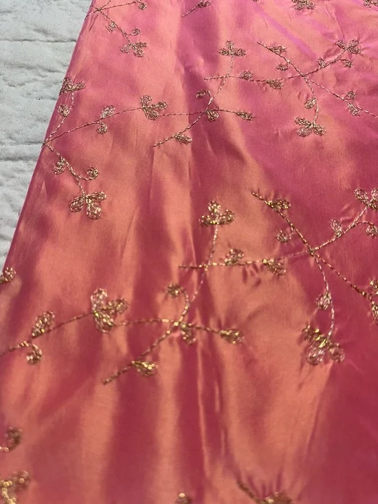 Jacquard Strapless Column Gown | Vintage Formal · Jessica McClintock Gunne Sax - Picture 10 of 15